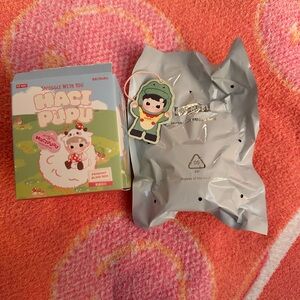 AUTHENTIC* Pop Mart Haci Pupu Snuggle With You Keychain (Happy)